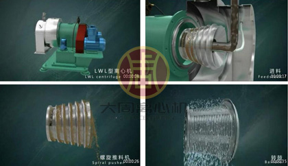 LWL臥式螺旋過濾離心機連續運轉后，可見潤滑的重要性